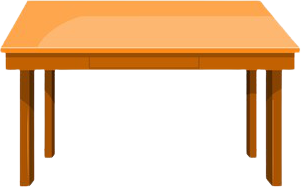 Wooden Table Illustration